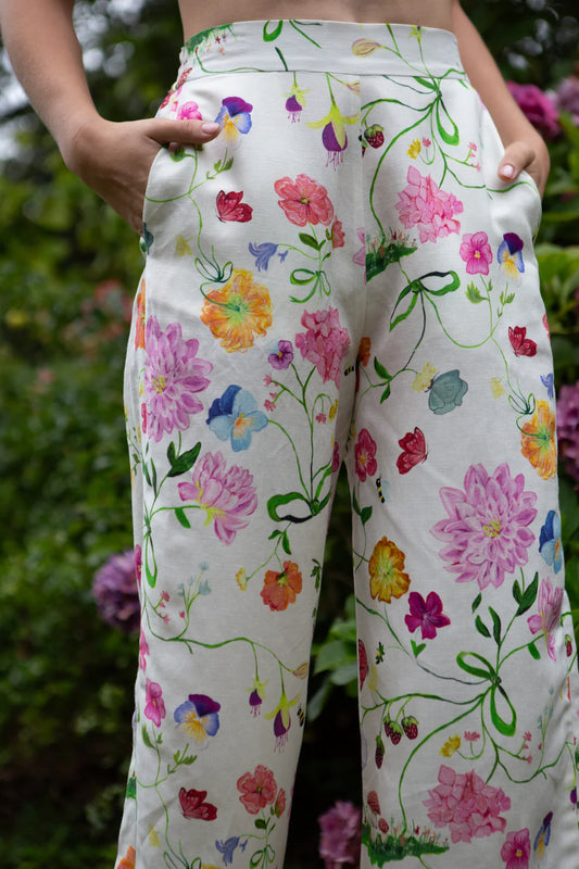 Gem the Label  White Dreamscape Willow Pants