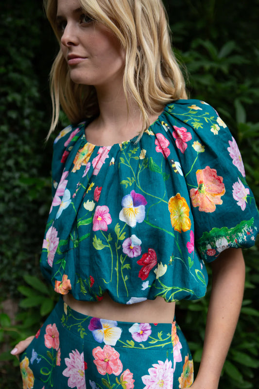 Gem the Label Forest Green Dreamscape Cloud Top