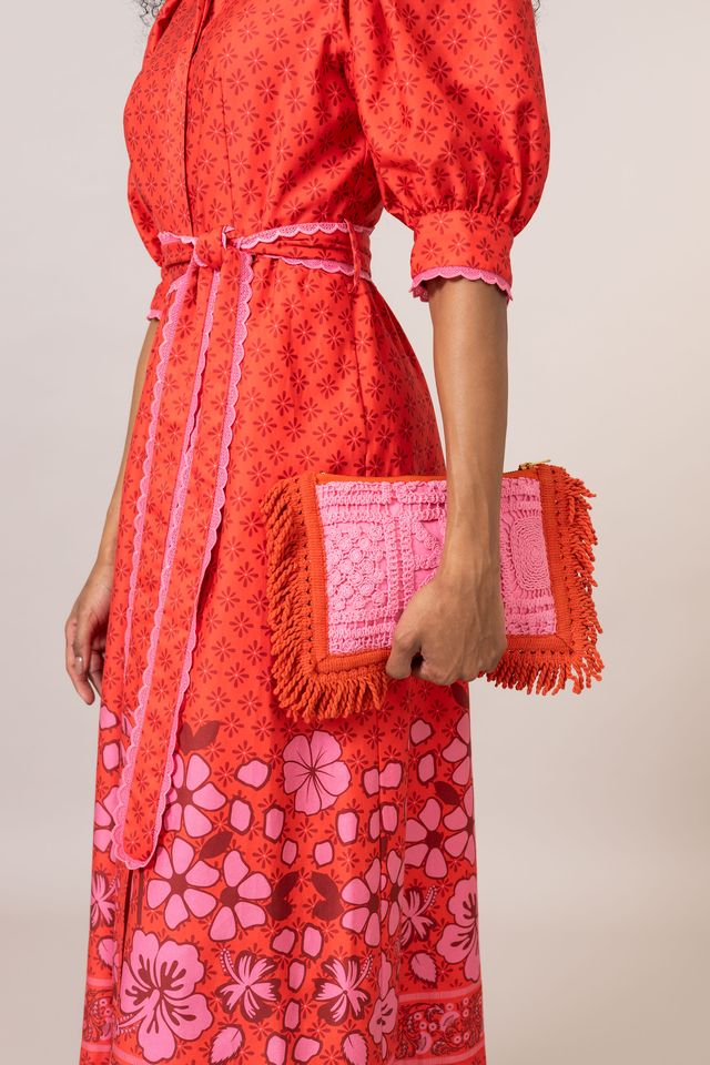 Emily Lovelock Veronica Dress Flame Scarlet