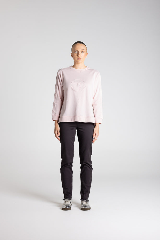 Two T's Dropped Shoulder Logo Sweater