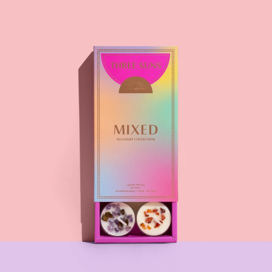 Three Suns Mixed Tea Lights | 8 Hand Poured Soy Candles