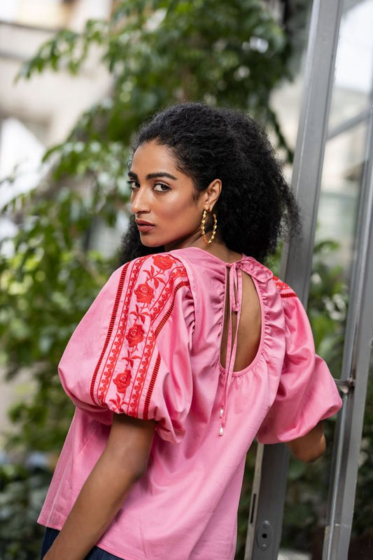 Emily Lovelock Nora Blouse Morning Glory