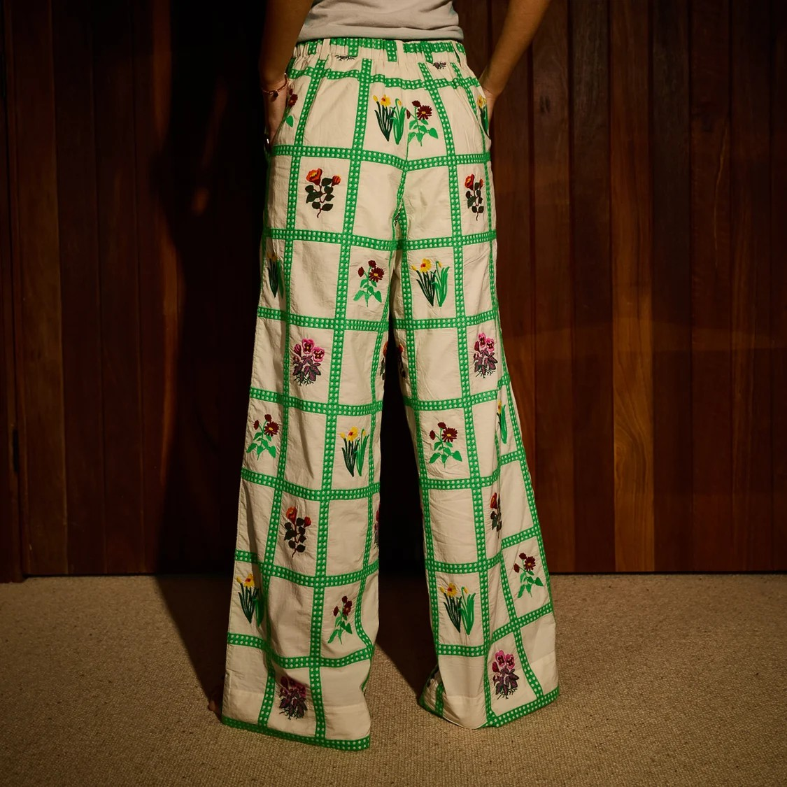 Sage & Clare Florina Wide Leg Pant - Porcelain