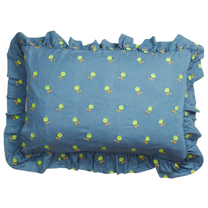 Sage & Clare Anneliese Ruffle Pillowcase - Peridot
