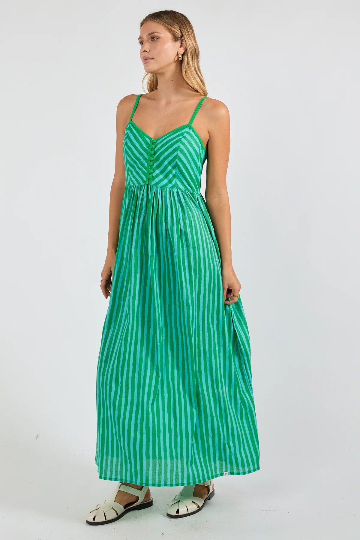 Ibisa Dixie Sundress - Sea