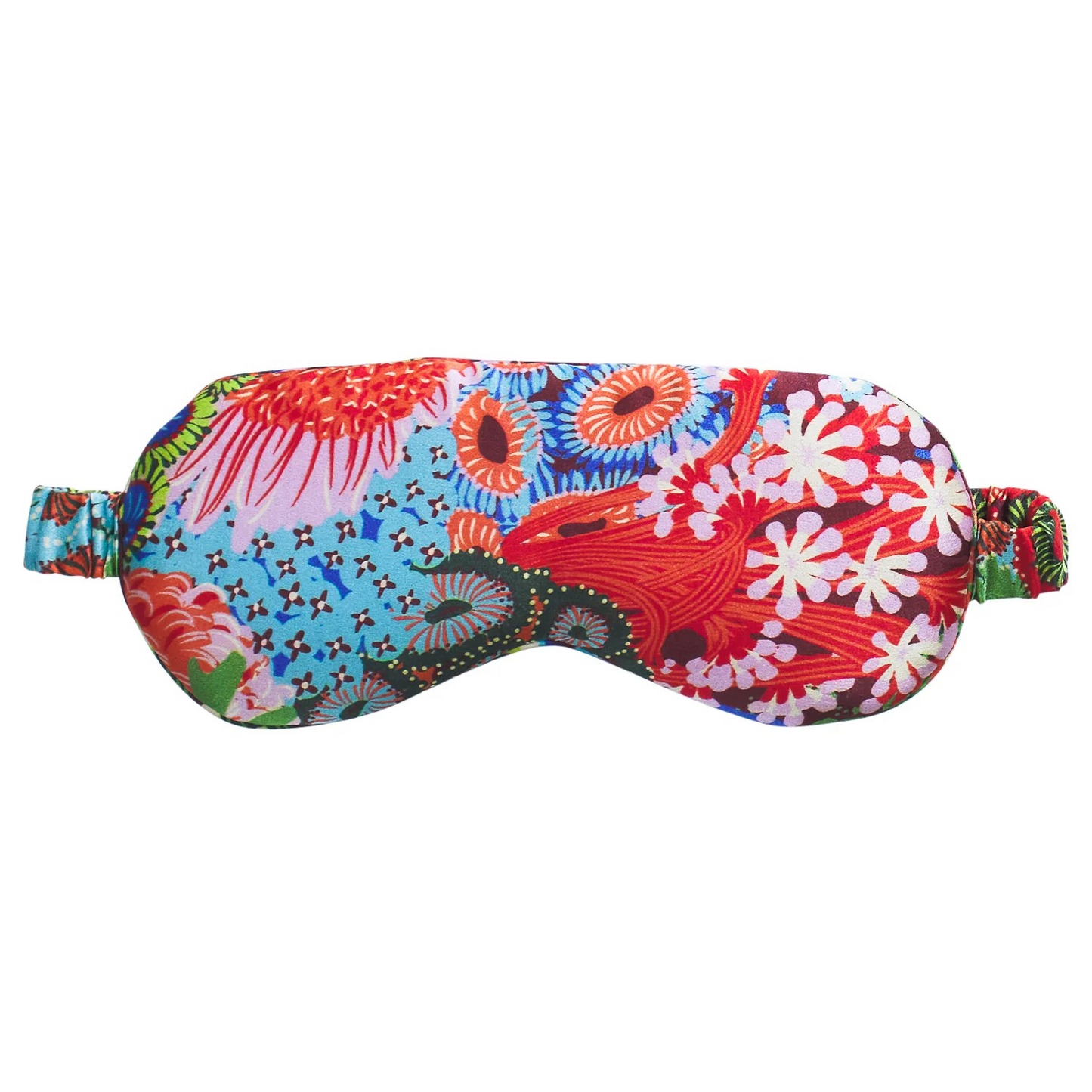 Sage and Clare Coralie Silk Eye Mask - Garnet