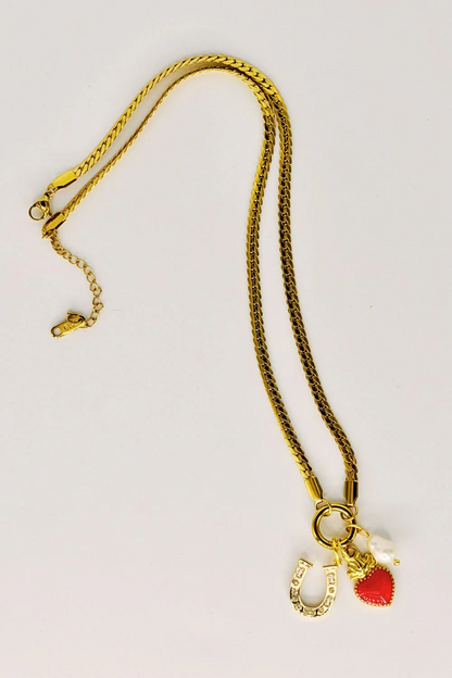 Mosk Melbourne Lucky Love Charm Necklace