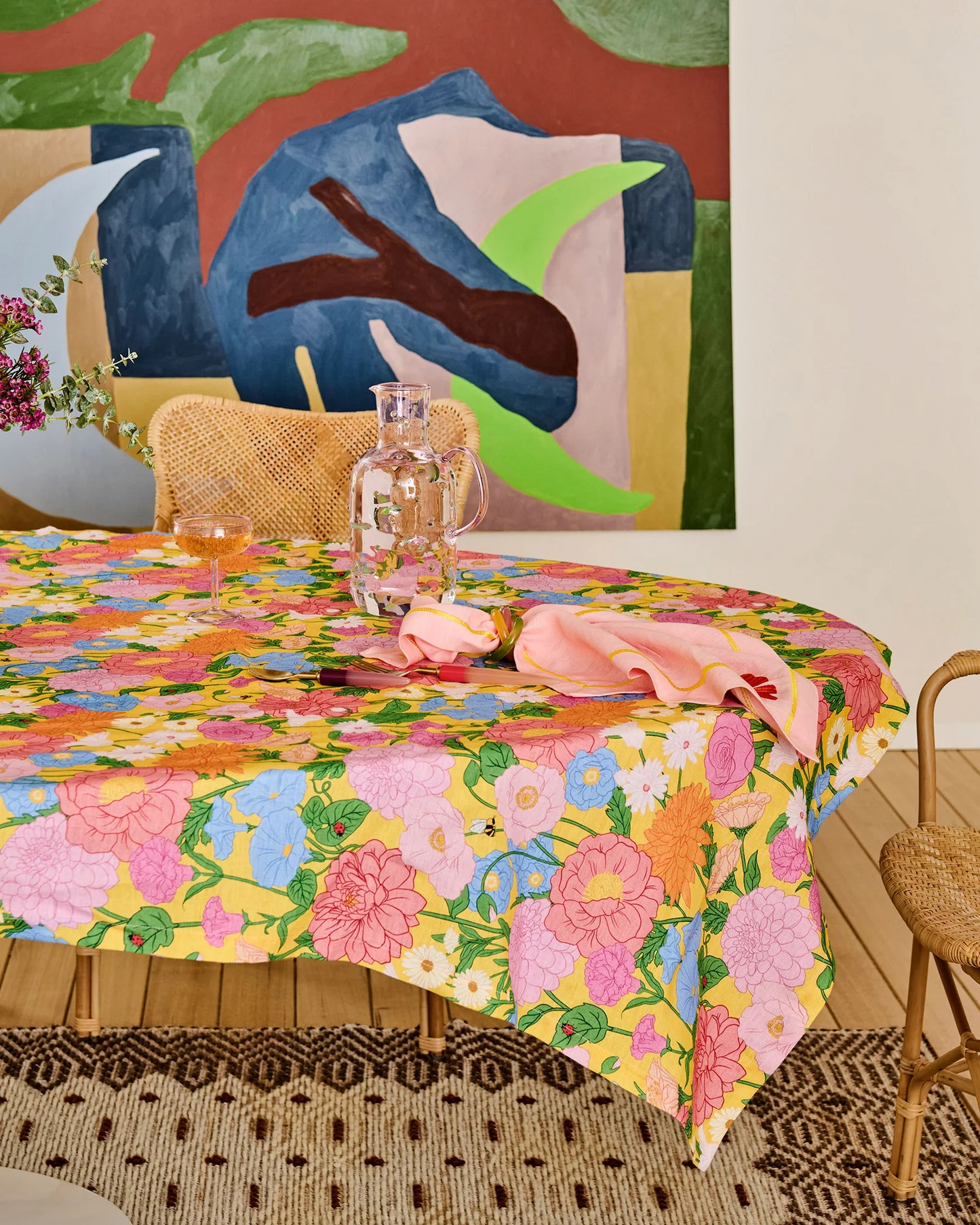 Kip and Co Follow the Sun Yellow Tablecloths - 2 Sizes