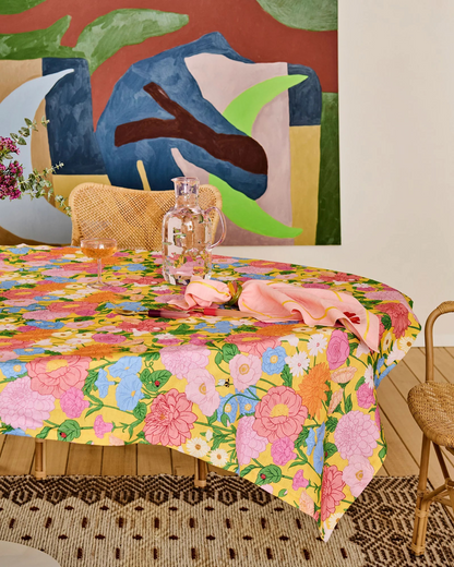 Kip and Co Follow the Sun Yellow Tablecloths - 2 Sizes