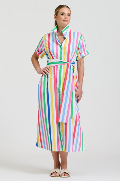 Shirty The Lucy Dress - Fiesta Stripe