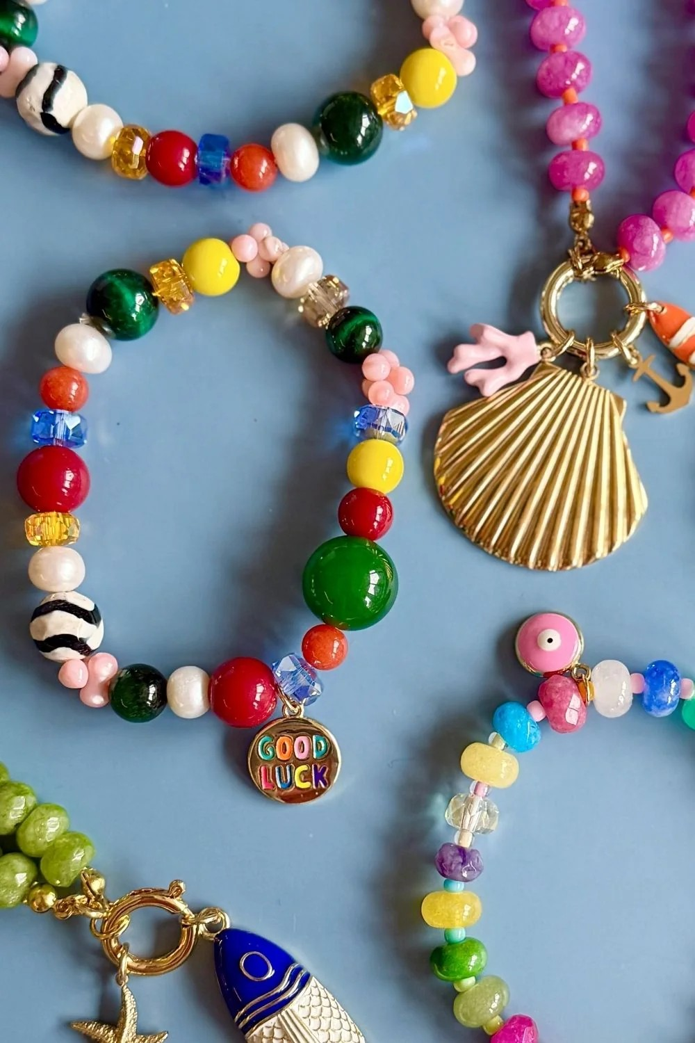 freshwater pearl and semi precious stone bracelets