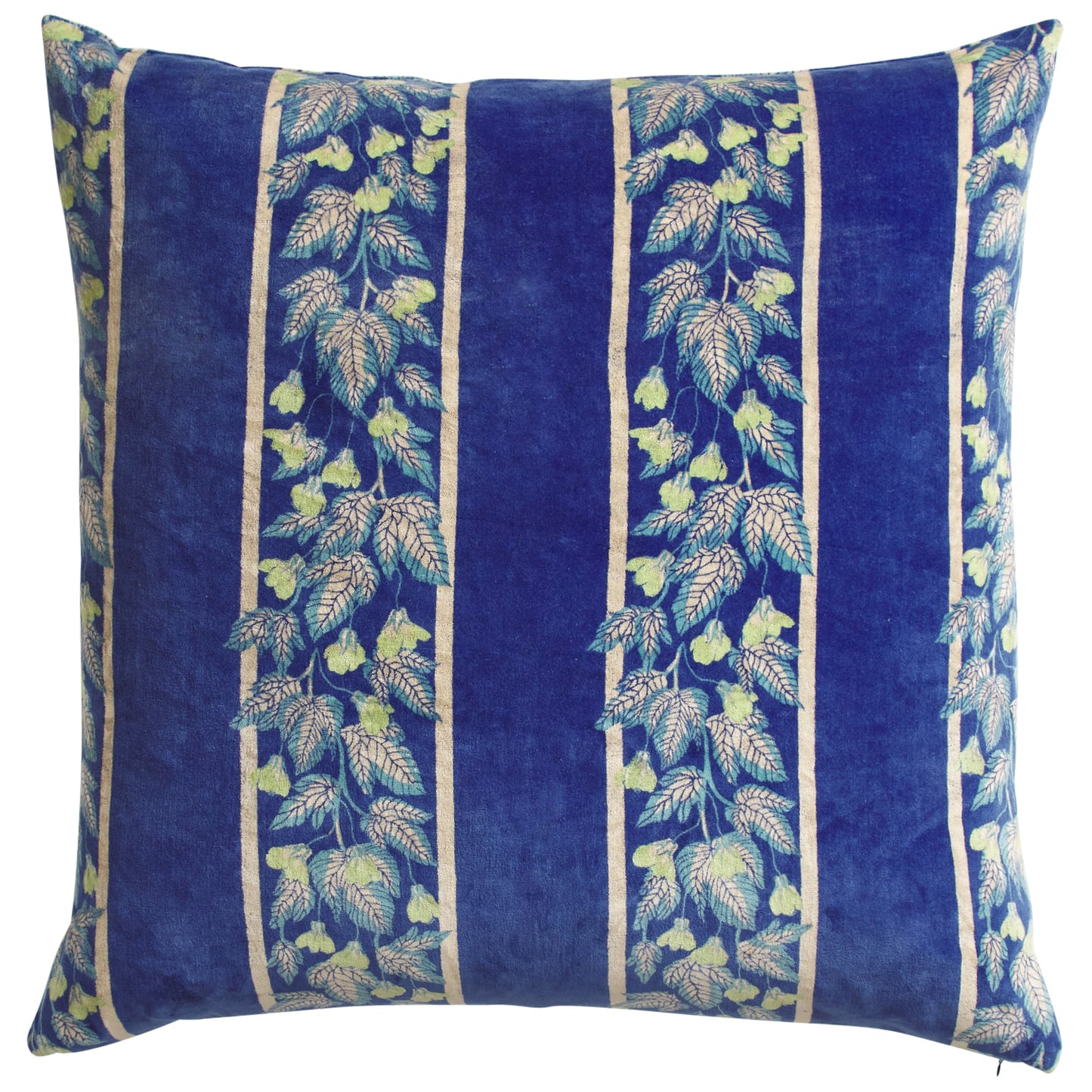 Sage and Clare Agata Velvet Cushion Ultramarine