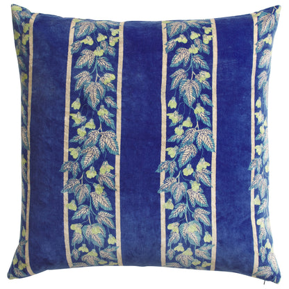 Sage and Clare Agata Velvet Cushion Ultramarine