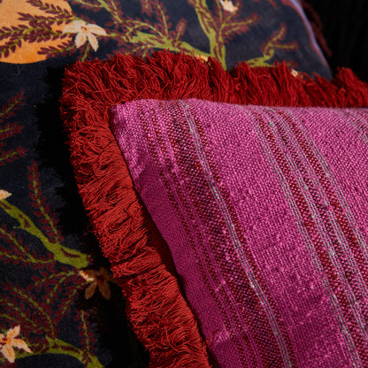 Sage and Clare Nicolette Woven Cushion Pansy