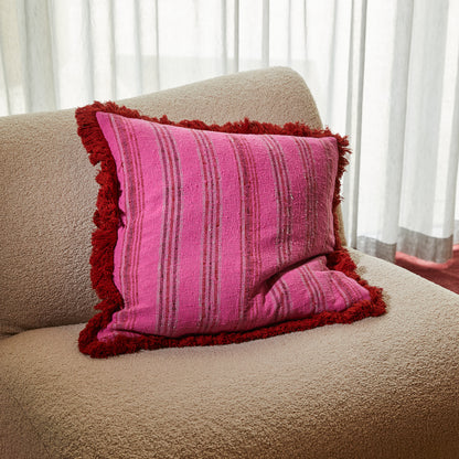 Sage and Clare Nicolette Woven Cushion Pansy