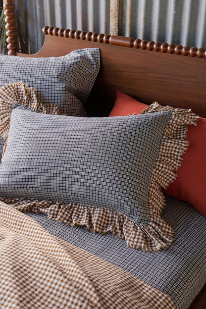 Society Of Wanderers Pepperberry Check Pillowcases