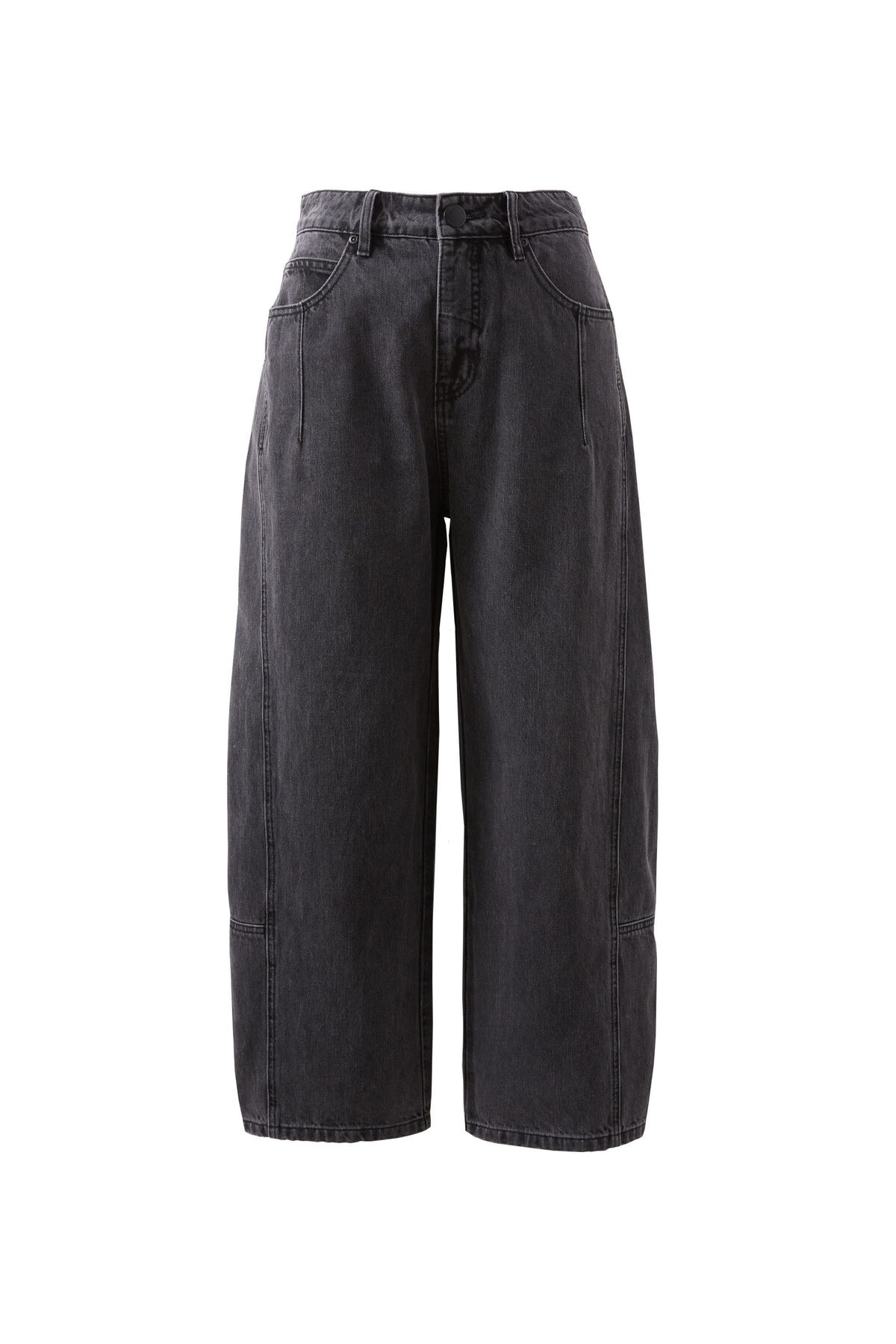 Ceres Life Demi Barrel Jean - Faded Black