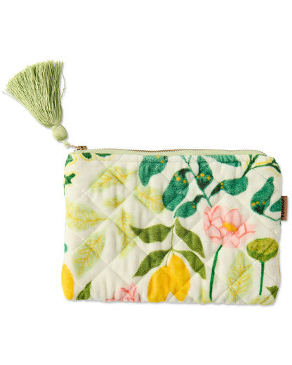 Kip and Co Wanderer Velvet Cosmetic Purse