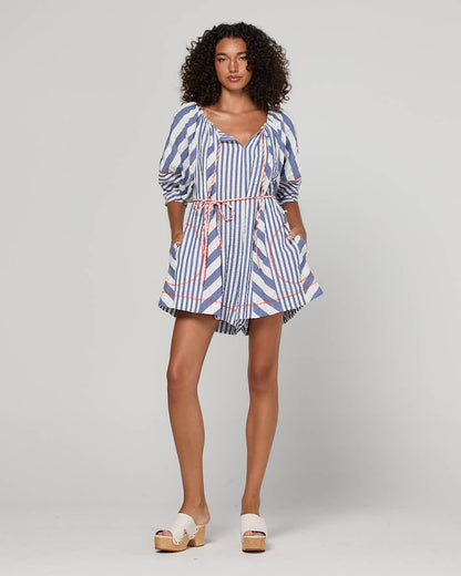 Lucia Playsuit - Ocean Stripe