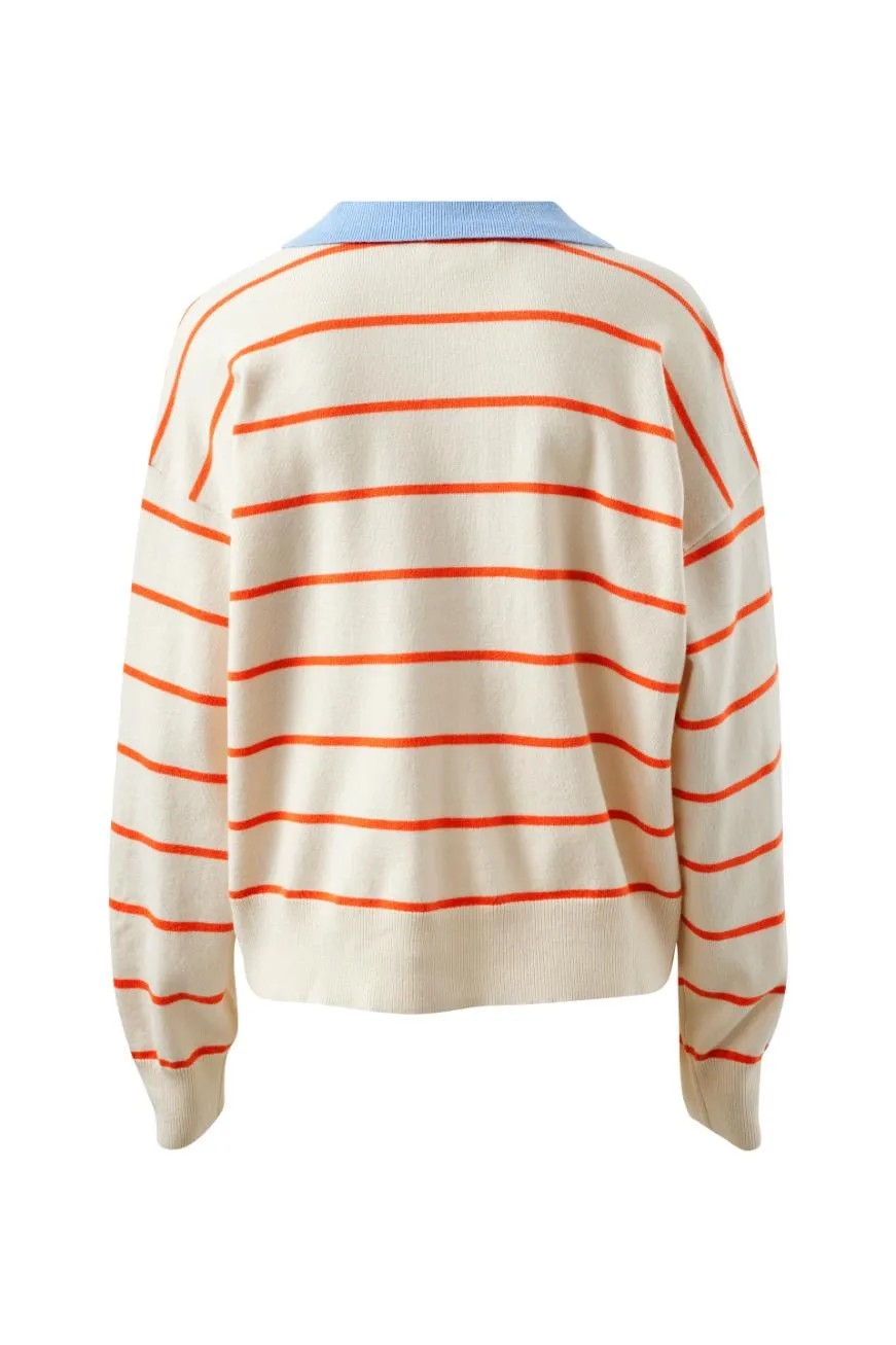 Ceres Life Jessa Rugby Knit - Ecru Stripe