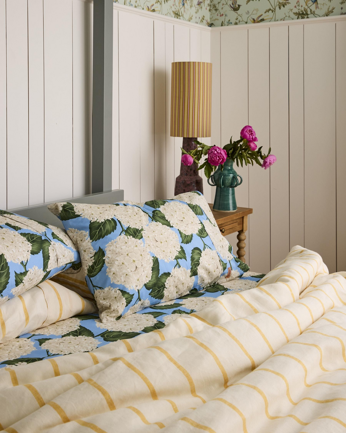 Kip and Co Hydrangea Blue Organic Cotton Bedding