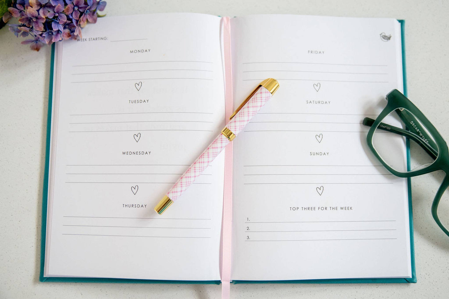 Gratitude Journal - Undated with Soft Vegan Leather Cover