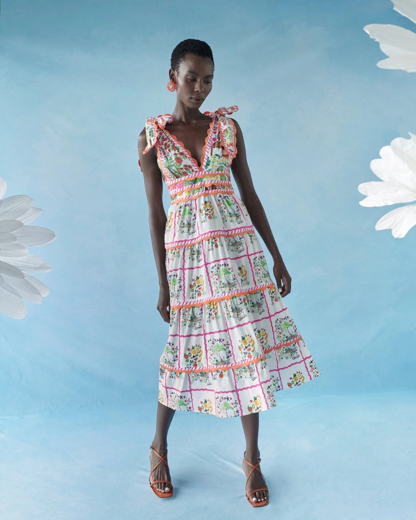 Celia B  Chelili Dress Print - Multi Stripe