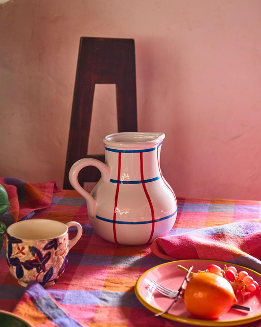 Kip and Co Bon Appetit Tartan Water Jug