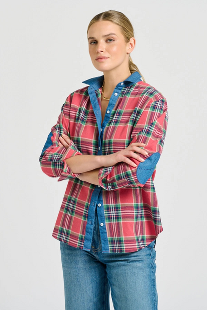 Shirty Helena Shirt - Rose Plaid