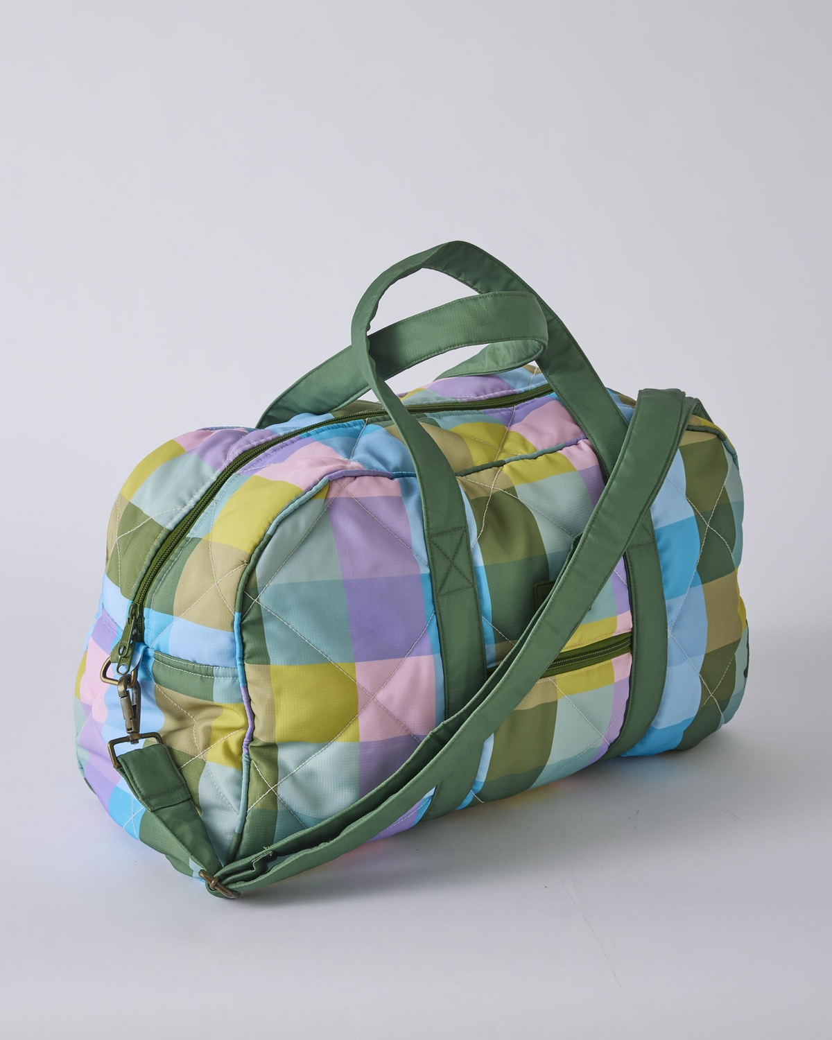 Kip and Co Sorbet Tartan Duffle Bag