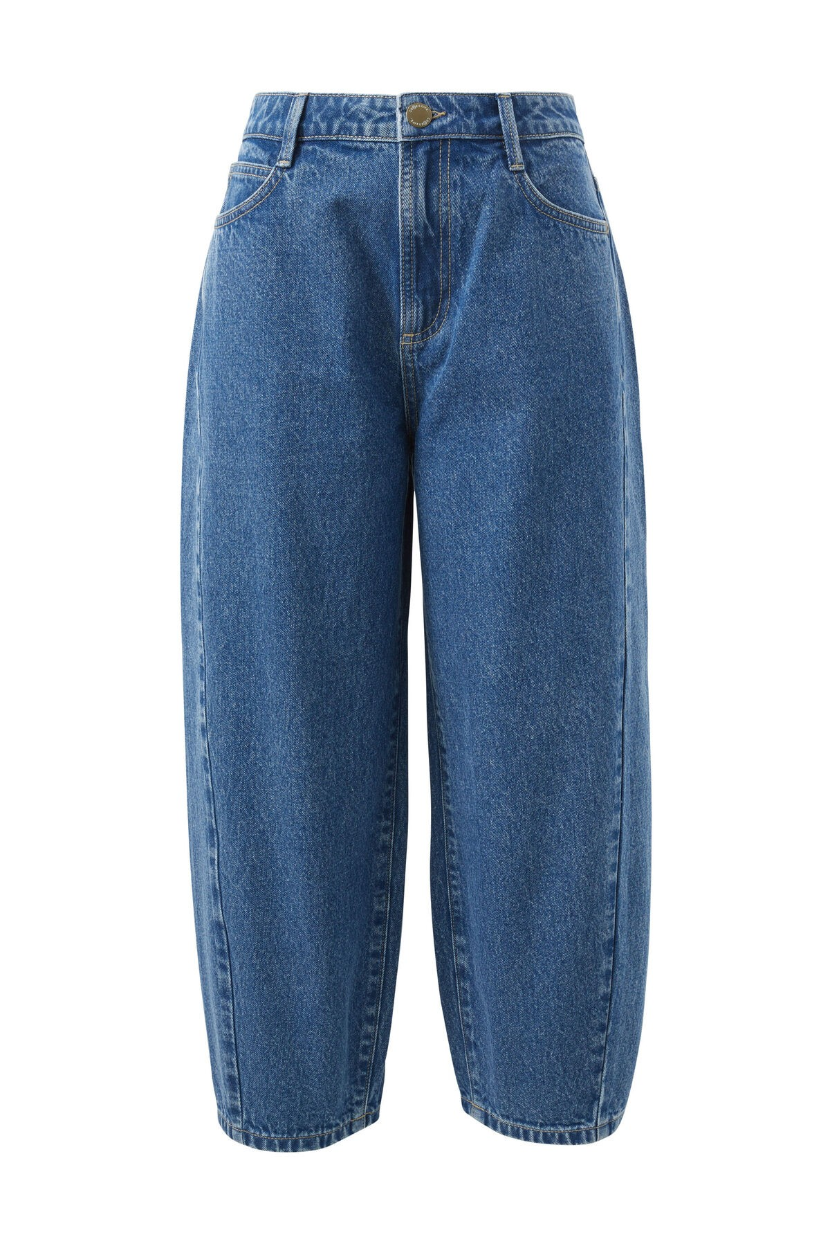 Ceres Life Maggie Tapered Barrel Jean - Fresh Indigo