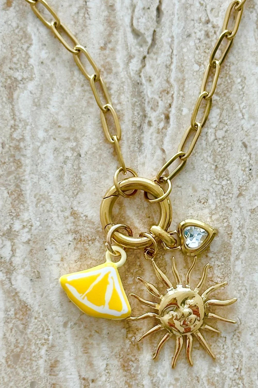 Mosk Melbourne 'Charmingly Gorgeous' Summer Charm Necklace