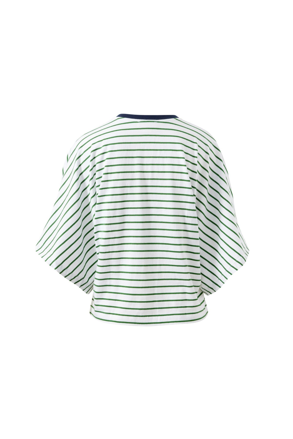 Ceres Life Lucy Relaxed Sleeve Tee - Basil/White Stripe
