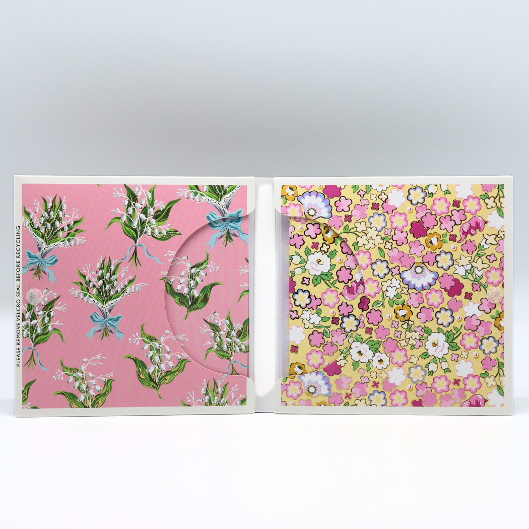 Notecard Wallet Cath Kidston Pink fFlowers Open Cards