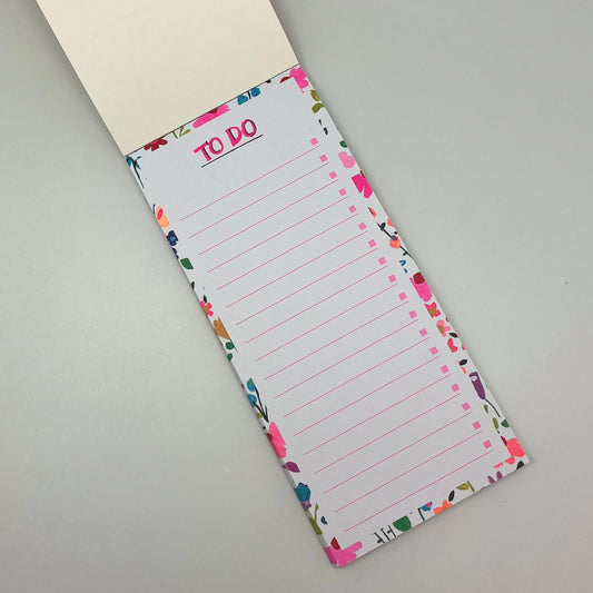 Magnetic List Pad Notes To Do List Flowers Stationery