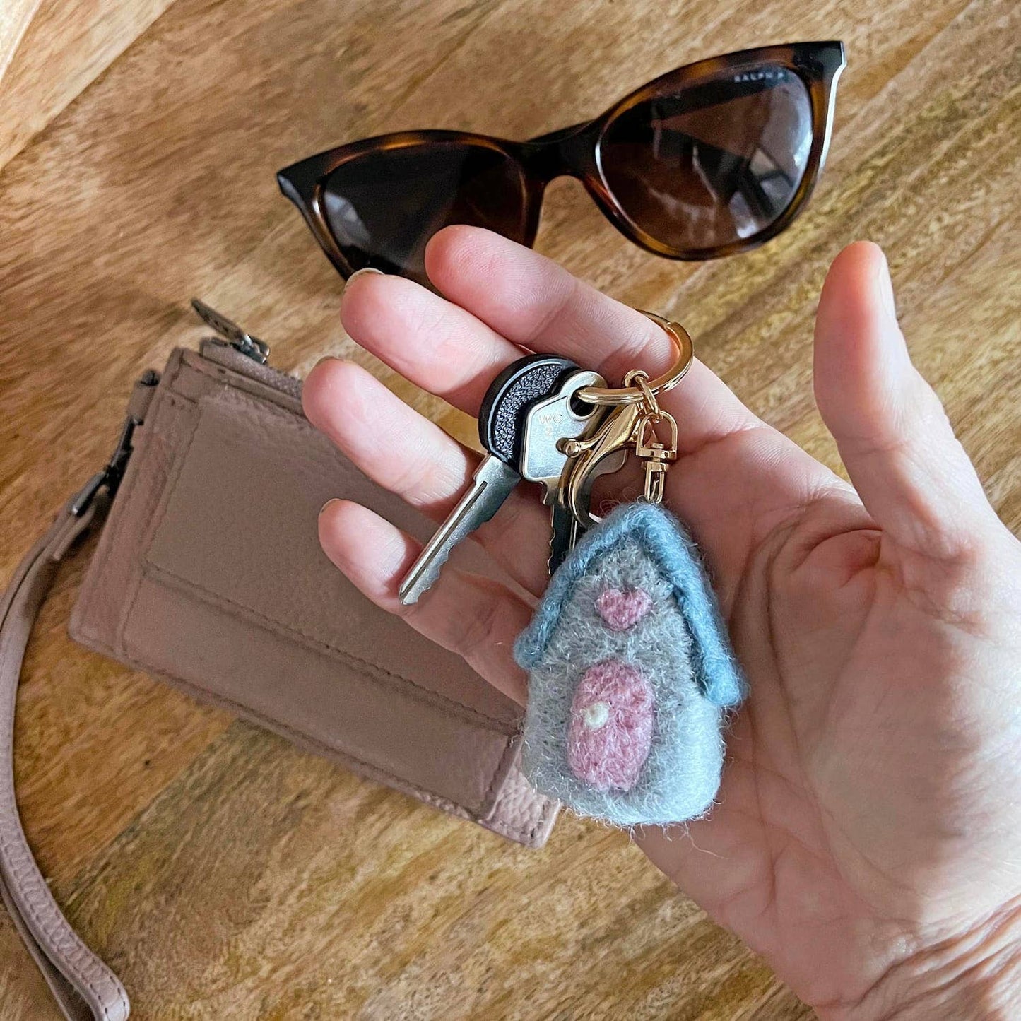 Home Dweller Felt House Keychain
