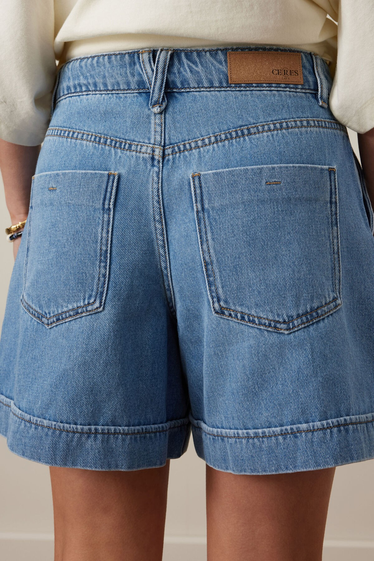 Ceres Life Juno Seamed Short - Vintage Blue