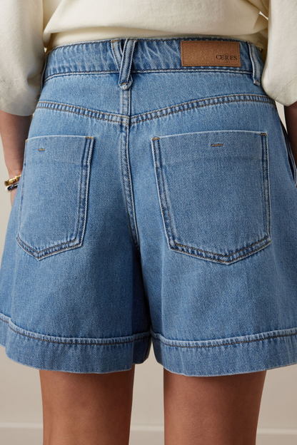 Ceres Life Juno Seamed Short - Vintage Blue