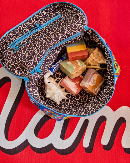 Kip&Co x Mambo Sticker Club Quilted Cotton Toiletry Case