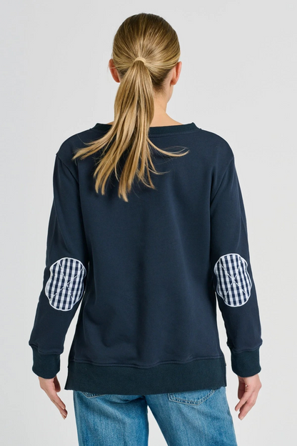 Shirty x EST Classic Zipside XOXO Sweatshirt - Navy Combo