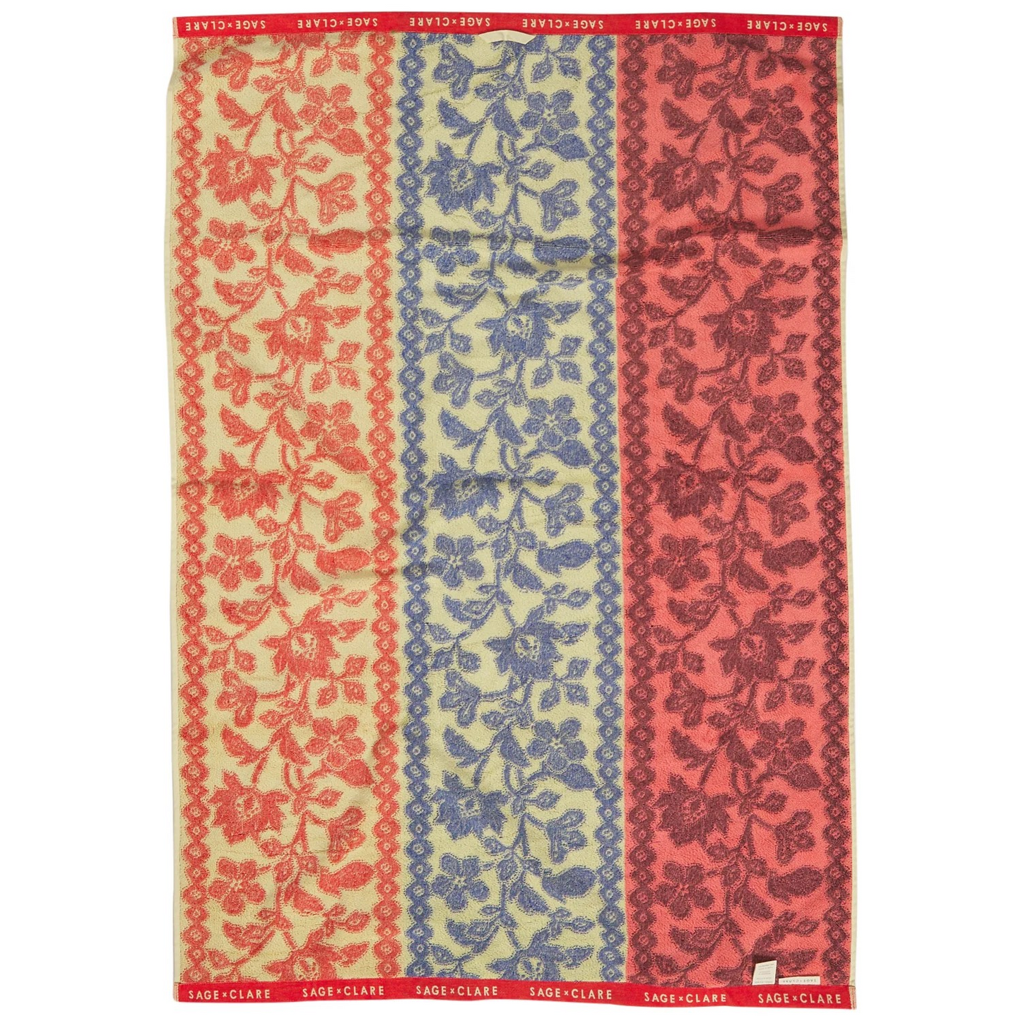 Sage and Clare Thea Bath Sheet - Vermillion