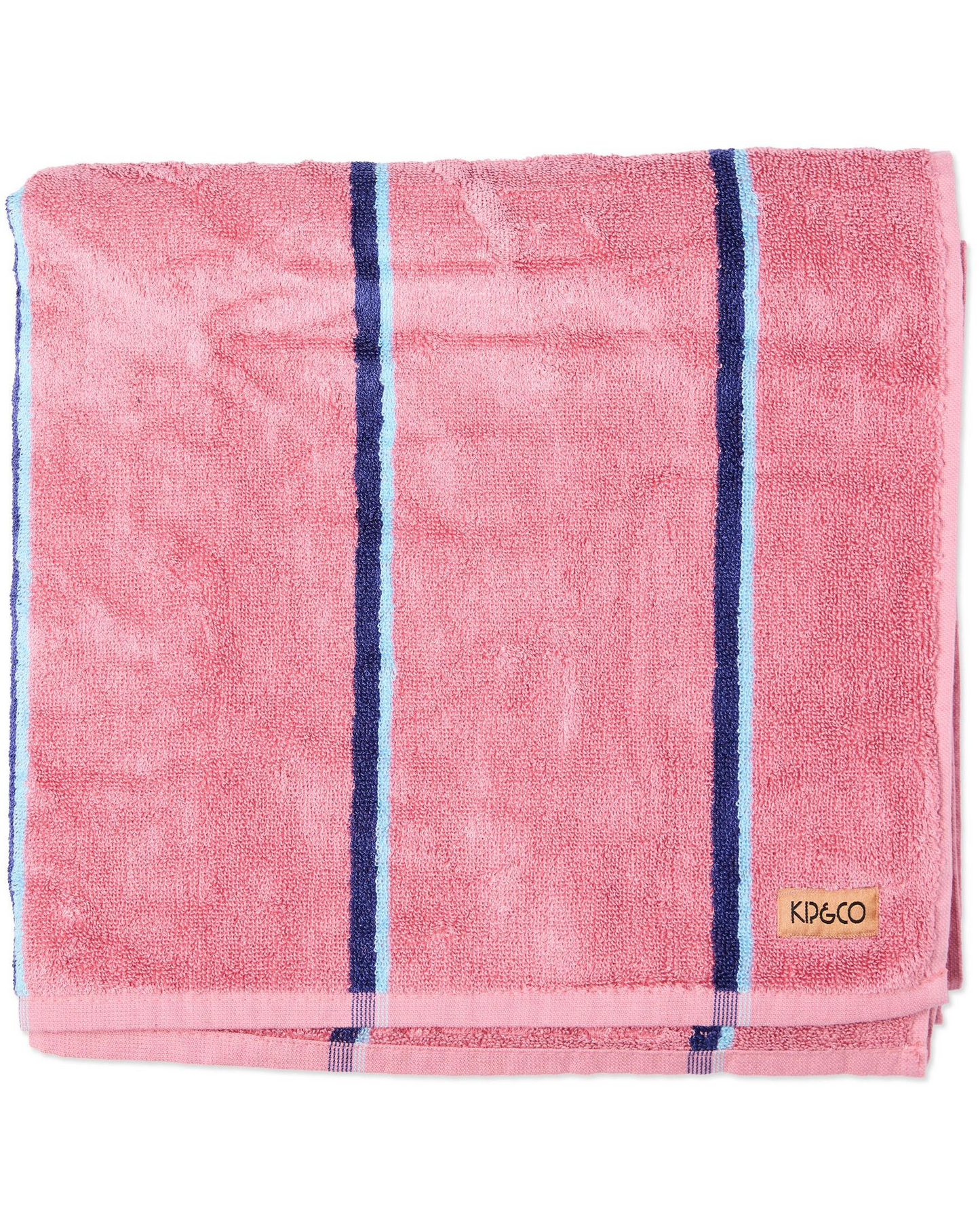 Kip and Co Blushing Stripe Bamboo Terry Bath Towel