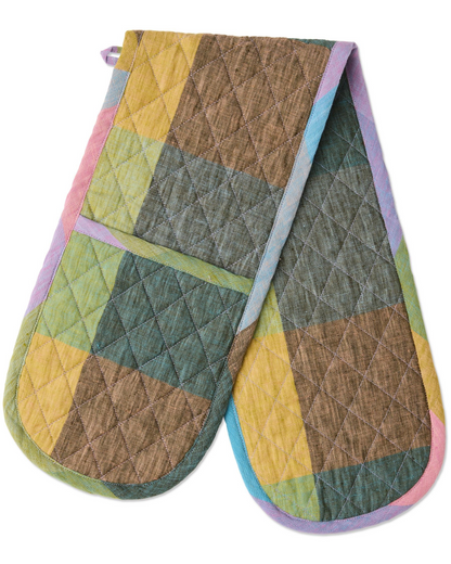 Kip and Co Sorbet Tartan Double Oven Mitt
