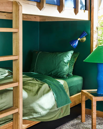 Glow In Avocado Bamboo Cotton Fitted Sheets