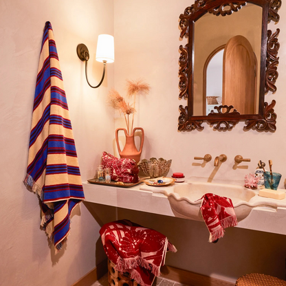 Sage & Clare Selene Bath Sheet - Azure