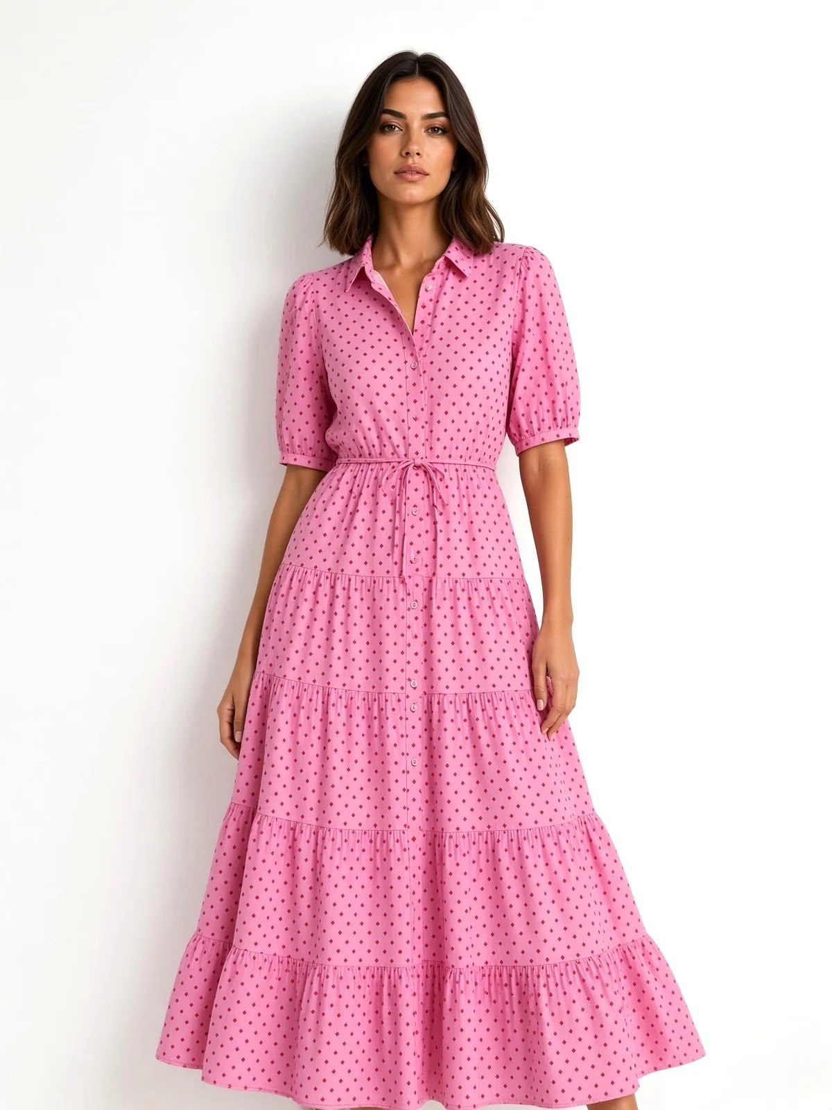 Leoni Australia Jane Dress Pink Square