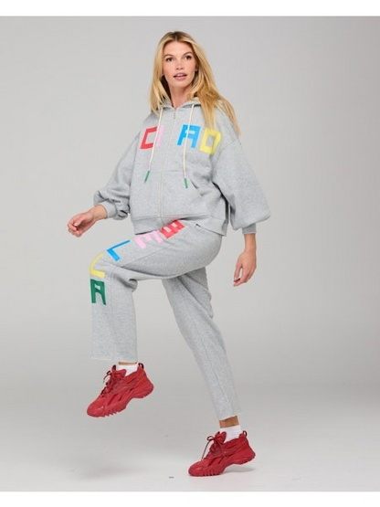 Boom Shankar Ciao Hoodie - Grey Marle