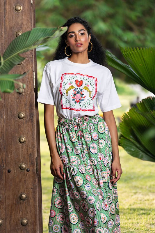 Emily Lovelock Wilma Skirt Jelly Bean