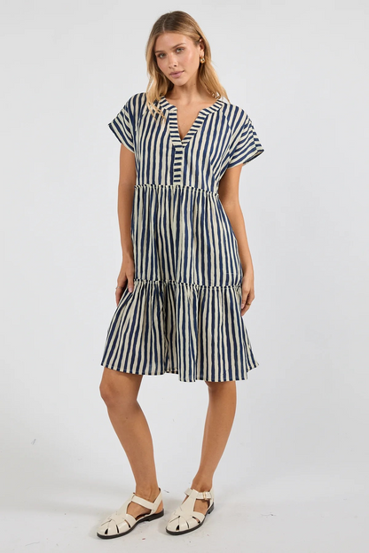 Ibisa Dixie Dress - Navy