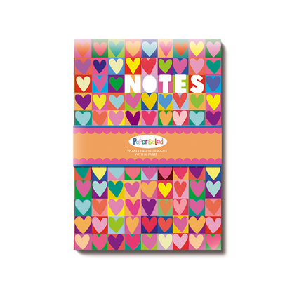 A5 Notebook Set (2) Softcover Gift Stationery Flowers